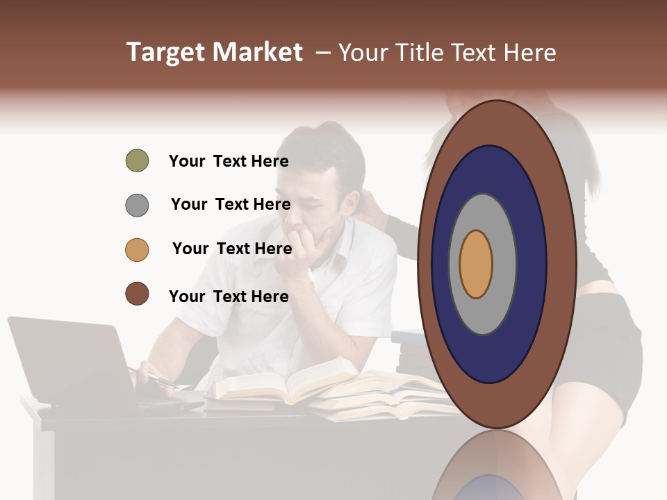 Thinking Young Studying PowerPoint Template