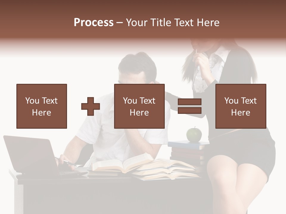 Thinking Young Studying PowerPoint Template