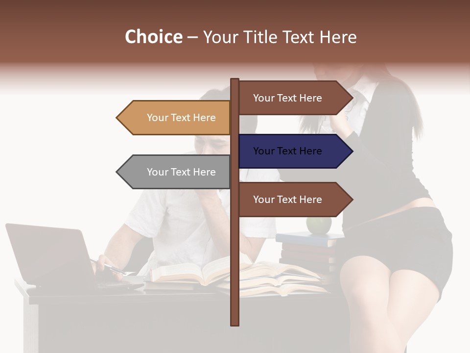 Thinking Young Studying PowerPoint Template