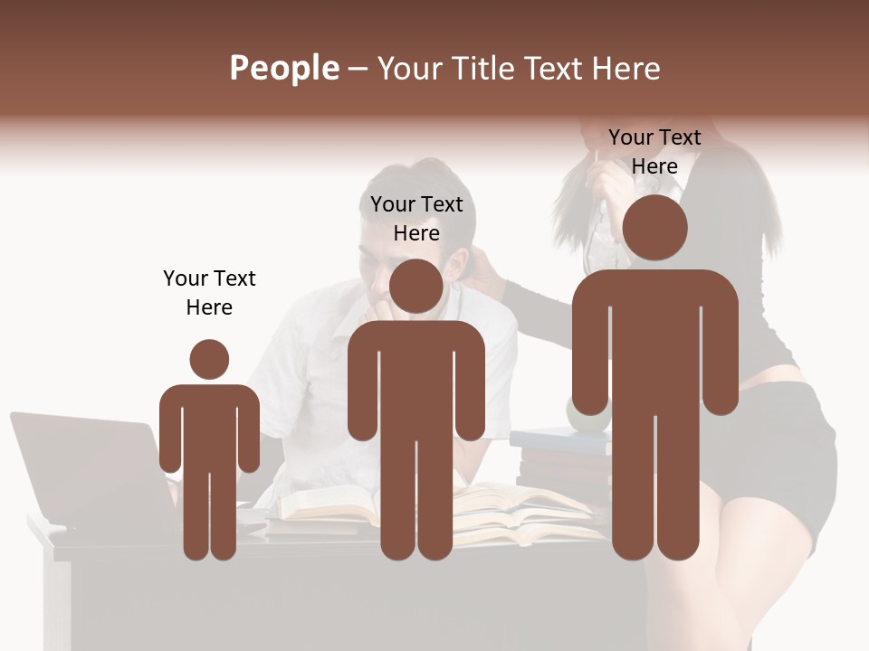 Thinking Young Studying PowerPoint Template