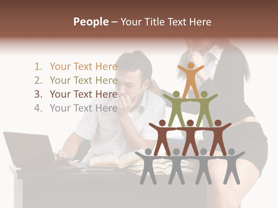 Thinking Young Studying PowerPoint Template