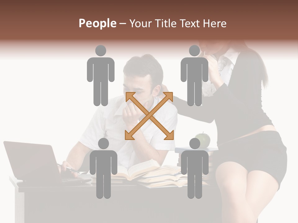 Thinking Young Studying PowerPoint Template