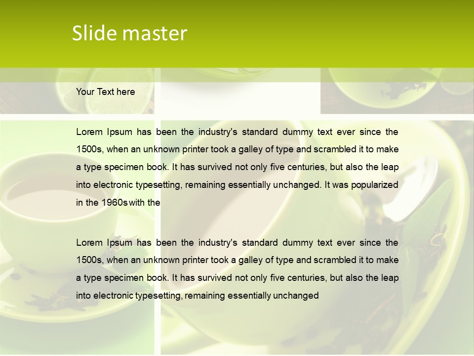 Green Tea PowerPoint Template