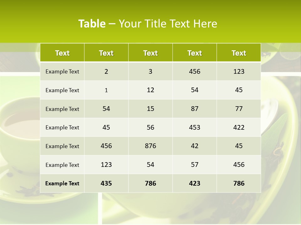 Green Tea PowerPoint Template