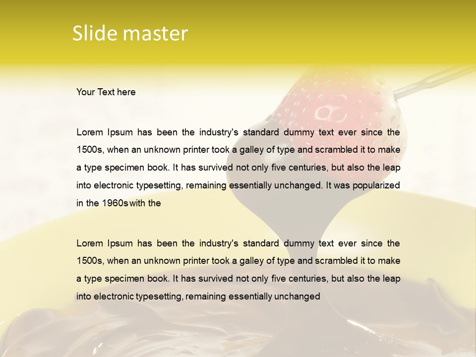 Coated Stick Snack PowerPoint Template