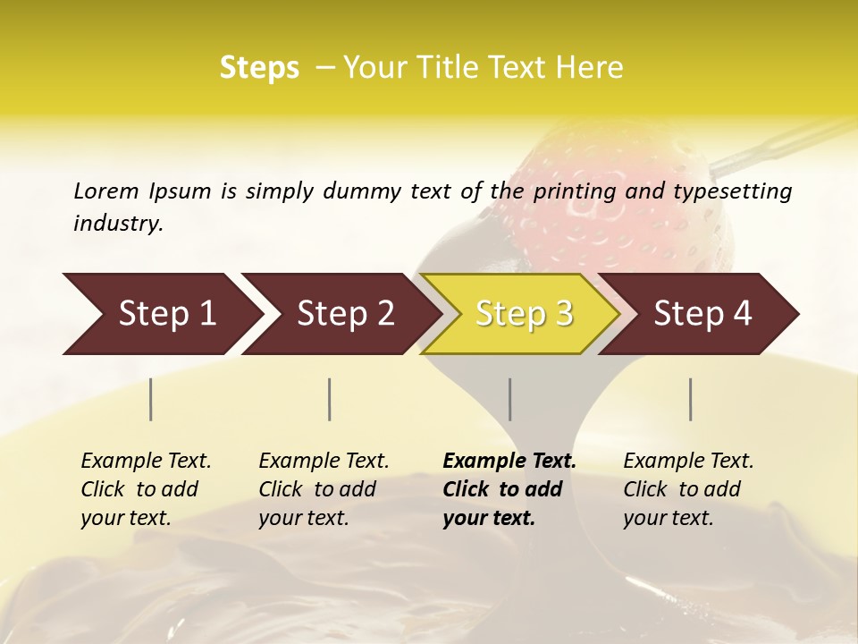 Coated Stick Snack PowerPoint Template