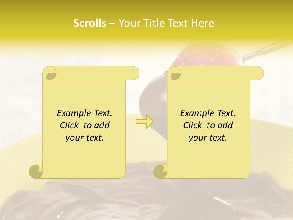 Coated Stick Snack PowerPoint Template