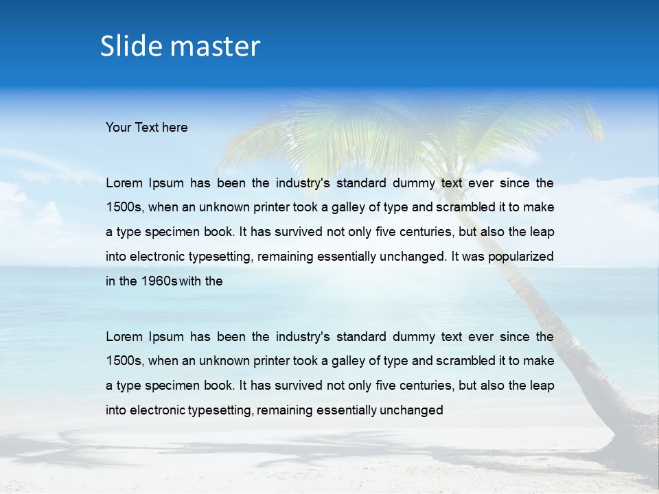 Sun Beach PowerPoint Template