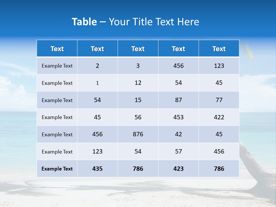 Sun Beach PowerPoint Template