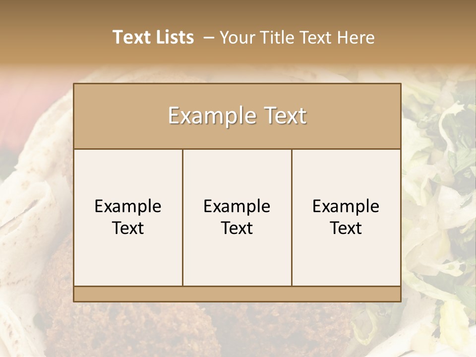 Falafel Arabic PowerPoint Template
