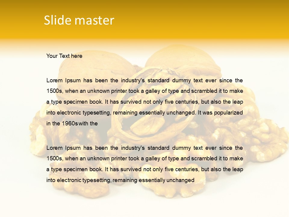 Free Clip Art Walnuts PowerPoint Template