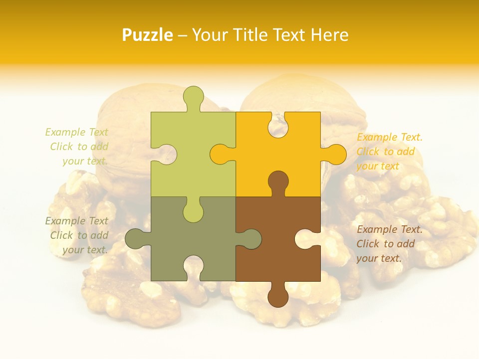 Free Clip Art Walnuts PowerPoint Template