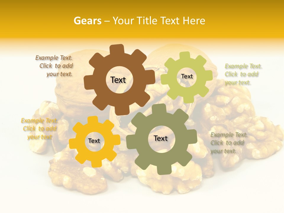 Free Clip Art Walnuts PowerPoint Template