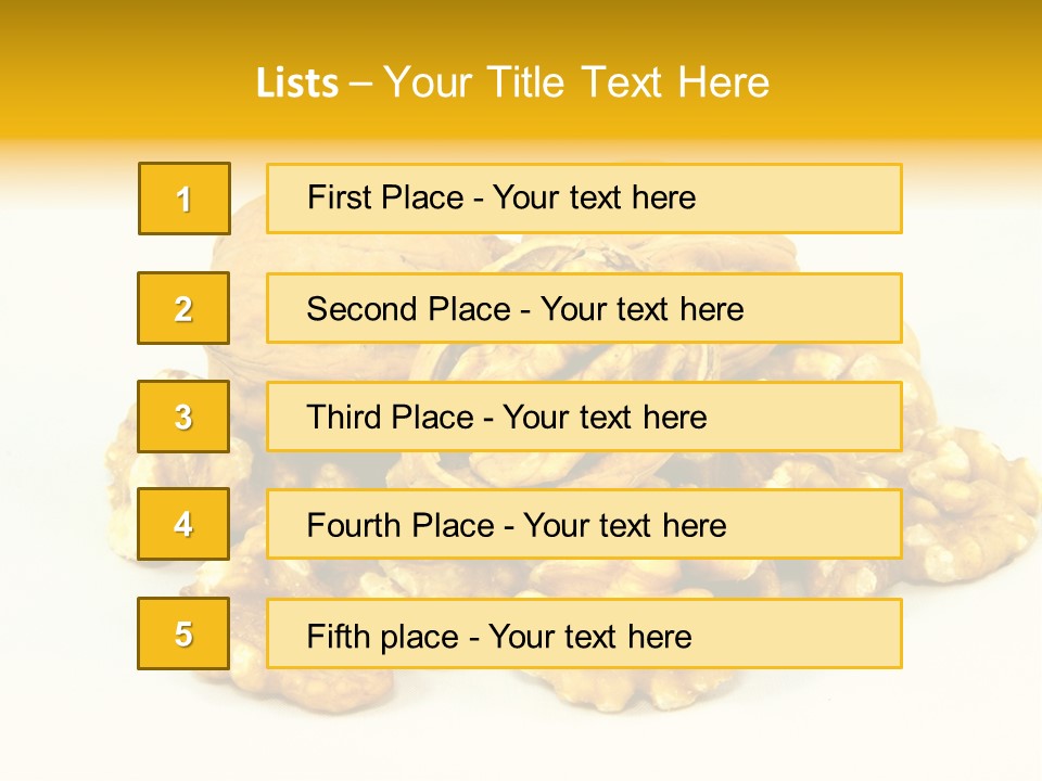 Free Clip Art Walnuts PowerPoint Template