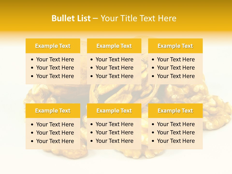 Free Clip Art Walnuts PowerPoint Template