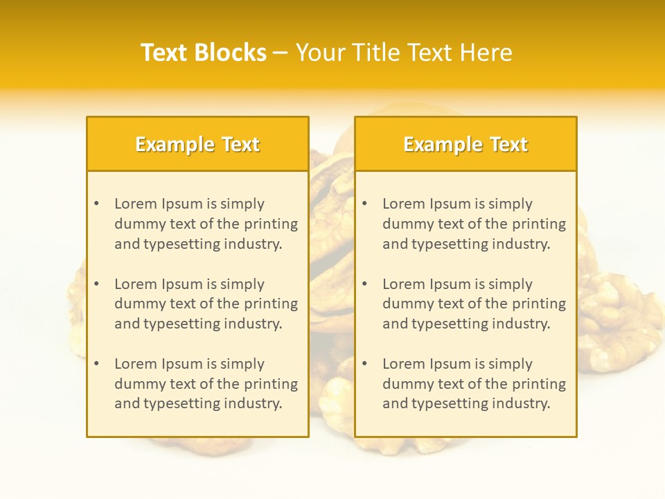 Free Clip Art Walnuts PowerPoint Template