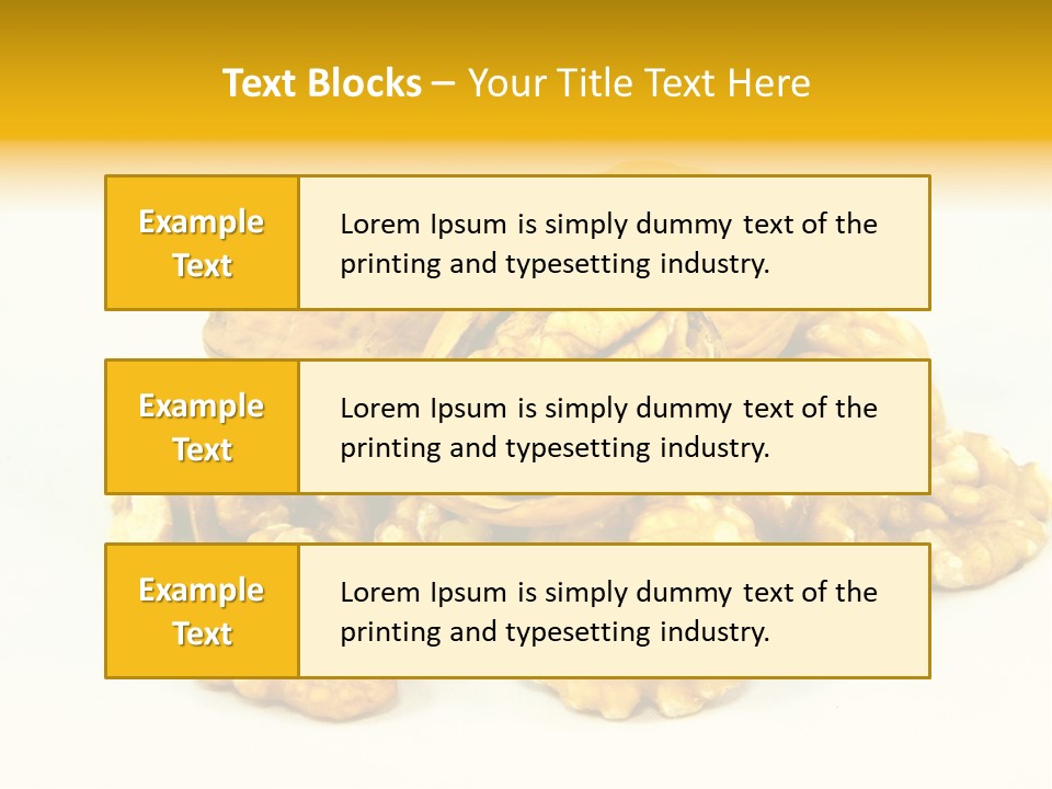Free Clip Art Walnuts PowerPoint Template