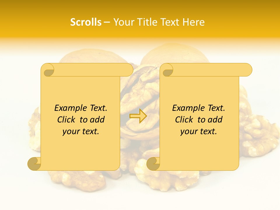 Free Clip Art Walnuts PowerPoint Template