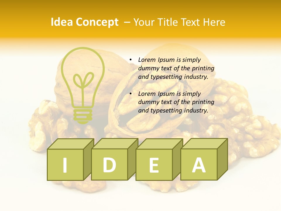 Free Clip Art Walnuts PowerPoint Template