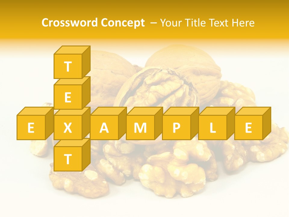 Free Clip Art Walnuts PowerPoint Template