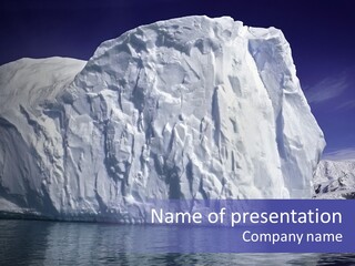 Ice Iceberg Idyllic PowerPoint Template