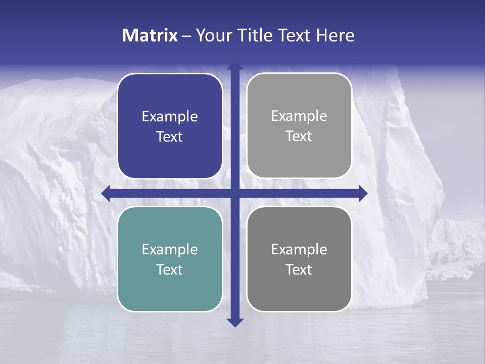 Ice Iceberg Idyllic PowerPoint Template