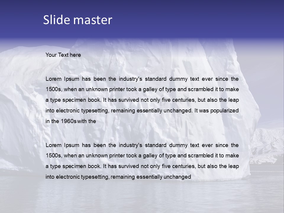 Ice Iceberg Idyllic PowerPoint Template
