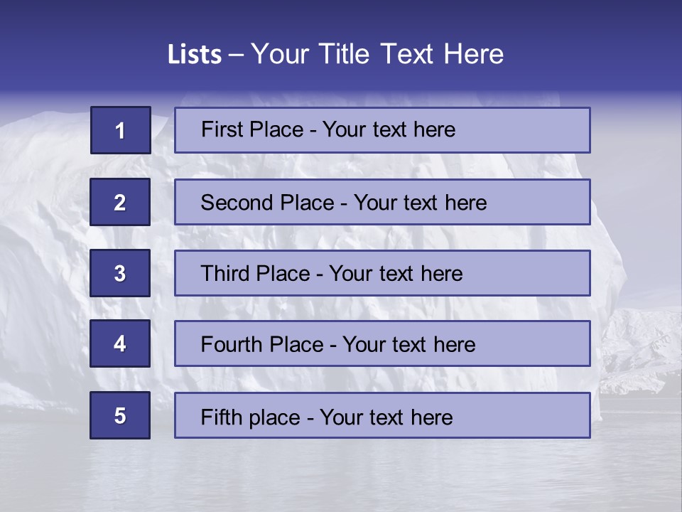 Ice Iceberg Idyllic PowerPoint Template
