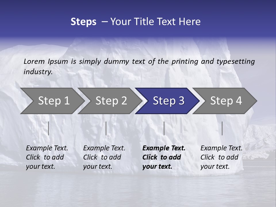 Ice Iceberg Idyllic PowerPoint Template