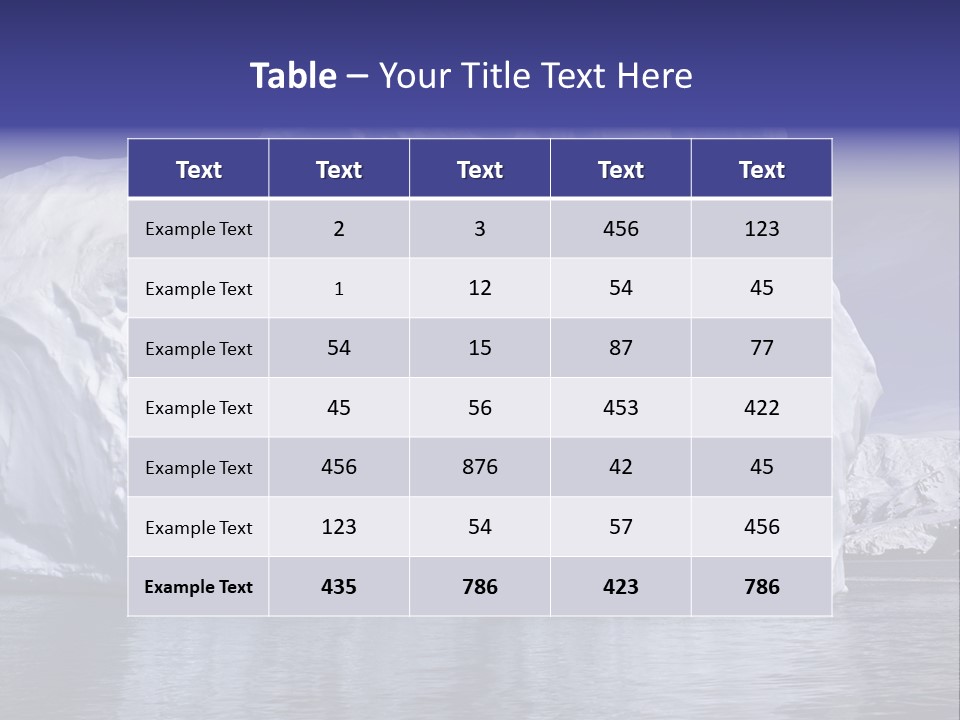 Ice Iceberg Idyllic PowerPoint Template