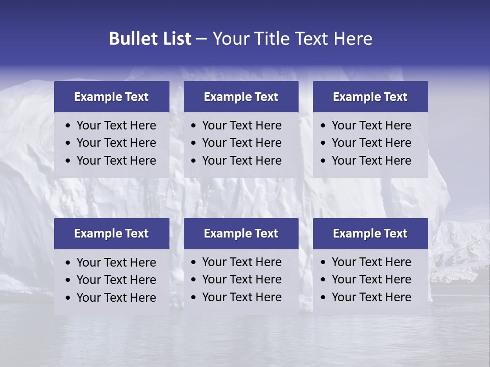 Ice Iceberg Idyllic PowerPoint Template