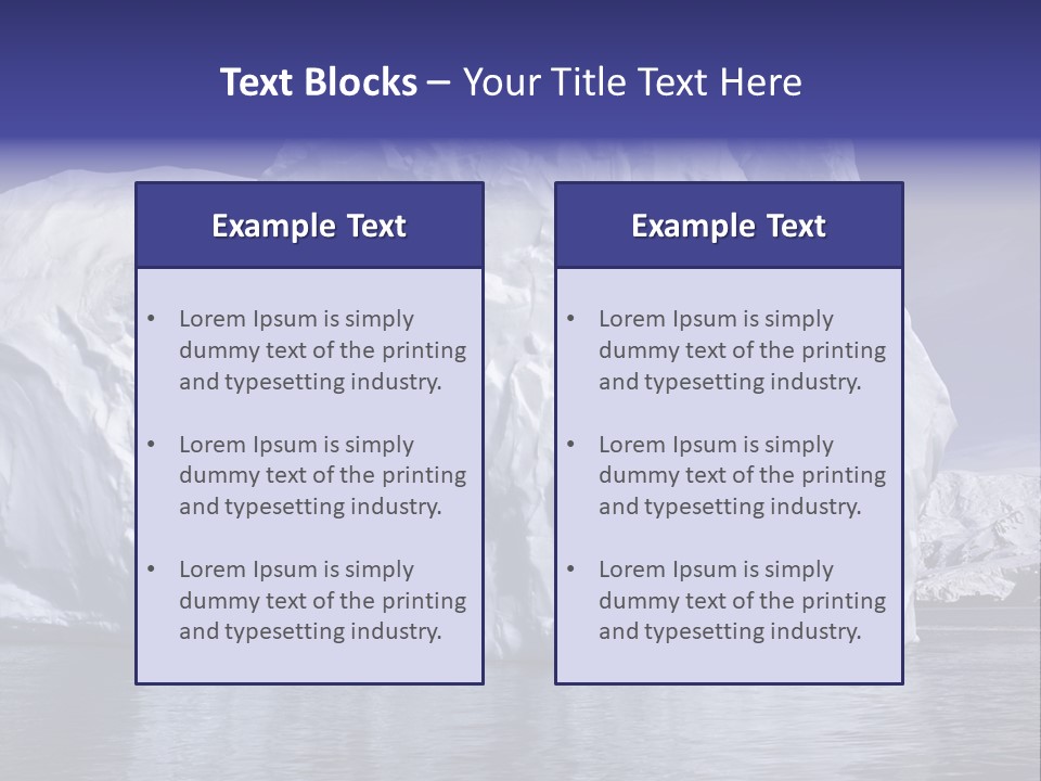 Ice Iceberg Idyllic PowerPoint Template