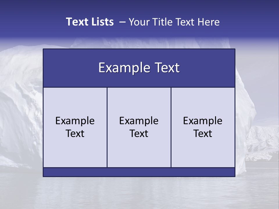 Ice Iceberg Idyllic PowerPoint Template