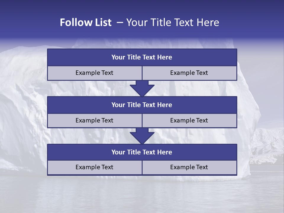 Ice Iceberg Idyllic PowerPoint Template