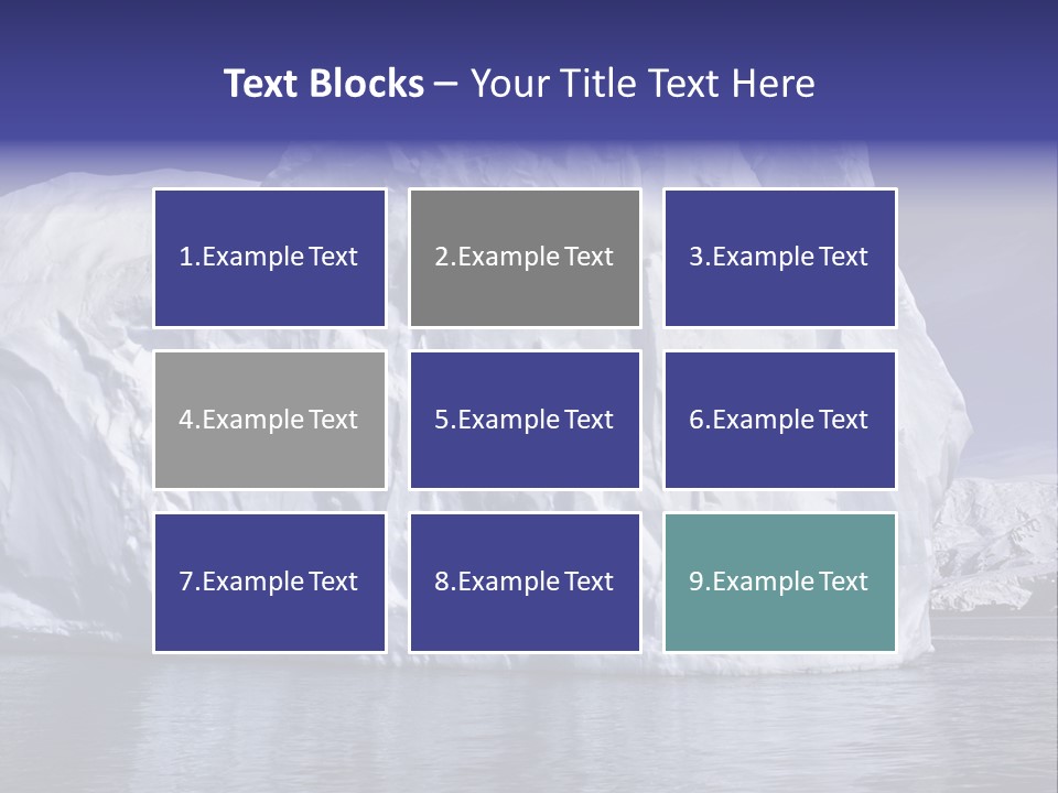 Ice Iceberg Idyllic PowerPoint Template