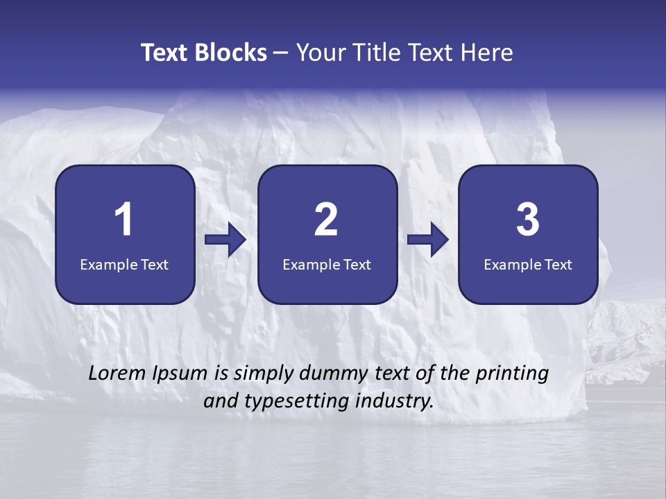 Ice Iceberg Idyllic PowerPoint Template