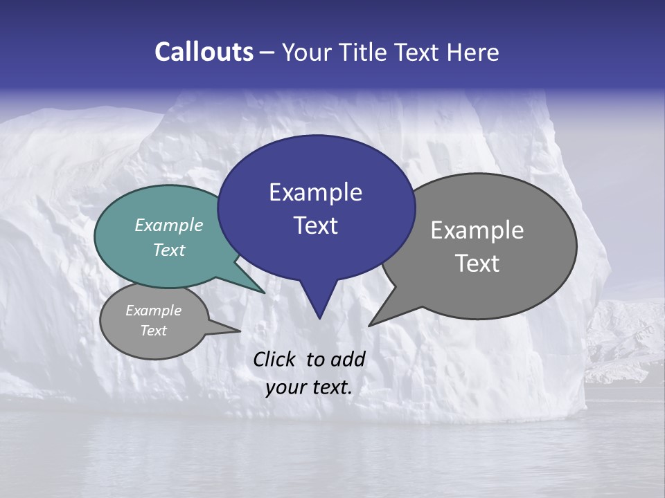 Ice Iceberg Idyllic PowerPoint Template