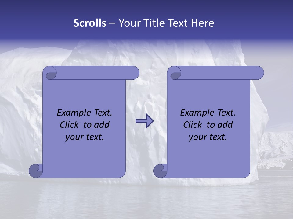 Ice Iceberg Idyllic PowerPoint Template