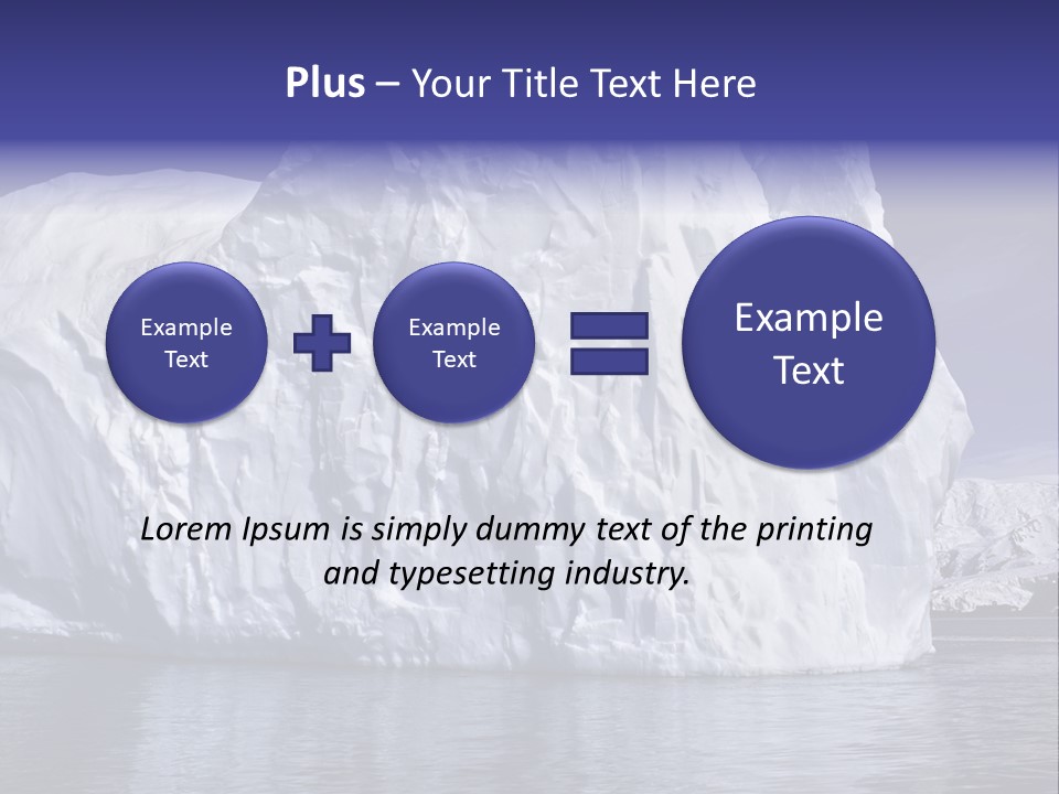 Ice Iceberg Idyllic PowerPoint Template