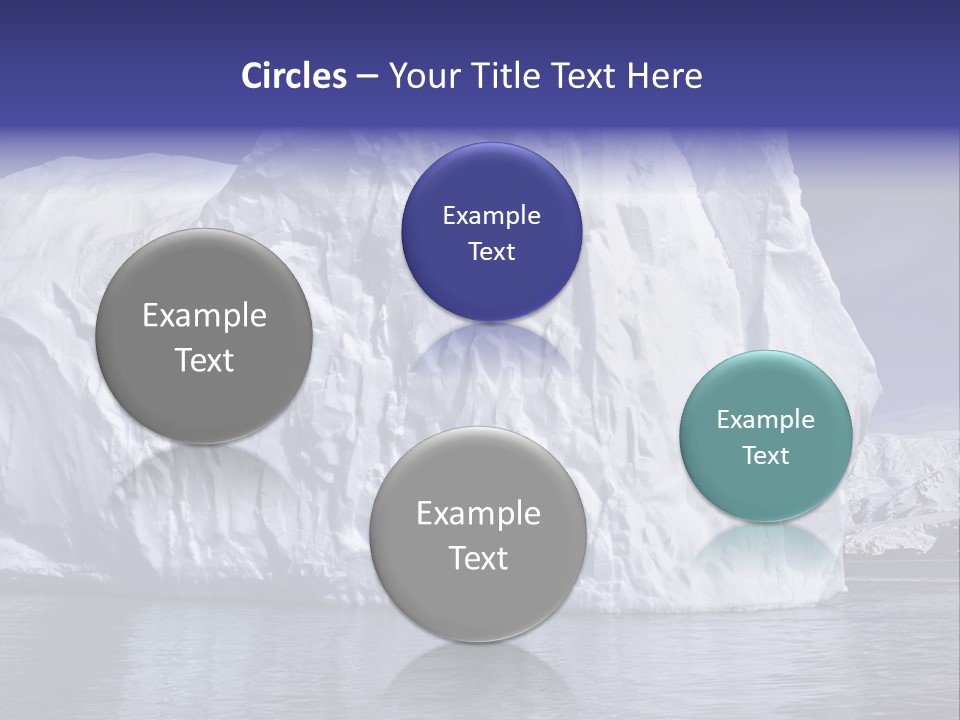 Ice Iceberg Idyllic PowerPoint Template