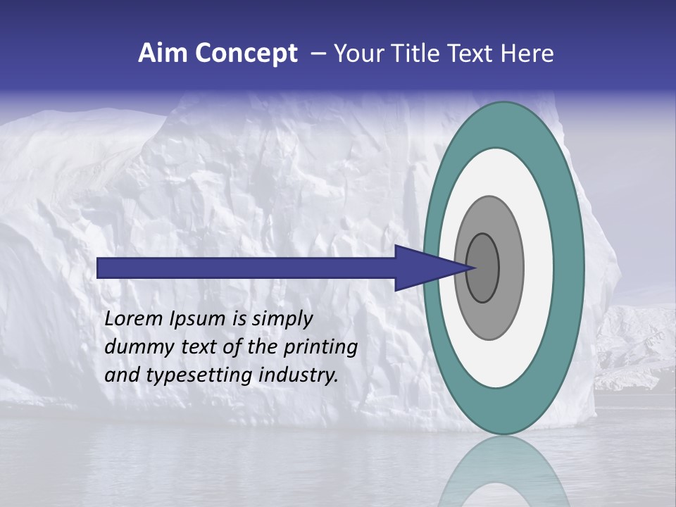 Ice Iceberg Idyllic PowerPoint Template