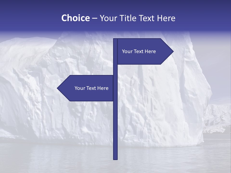 Ice Iceberg Idyllic PowerPoint Template