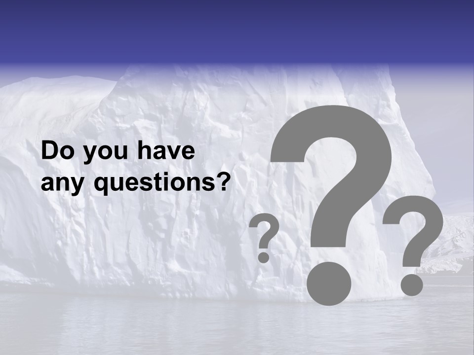 Ice Iceberg Idyllic PowerPoint Template