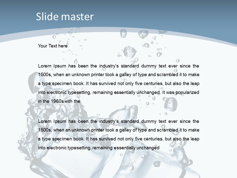 Square Copy Reflection PowerPoint Template