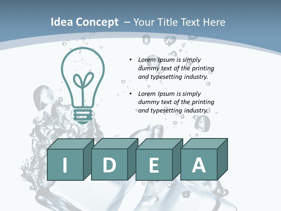 Square Copy Reflection PowerPoint Template