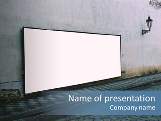 Commercial Background Empty PowerPoint Template