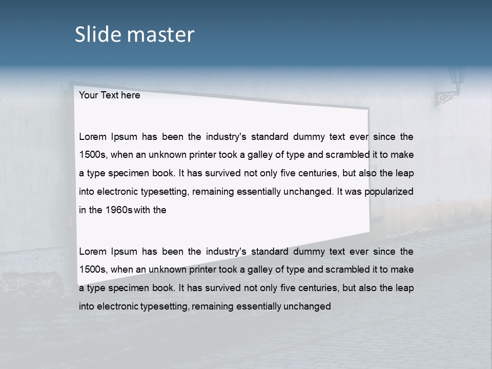 Commercial Background Empty PowerPoint Template