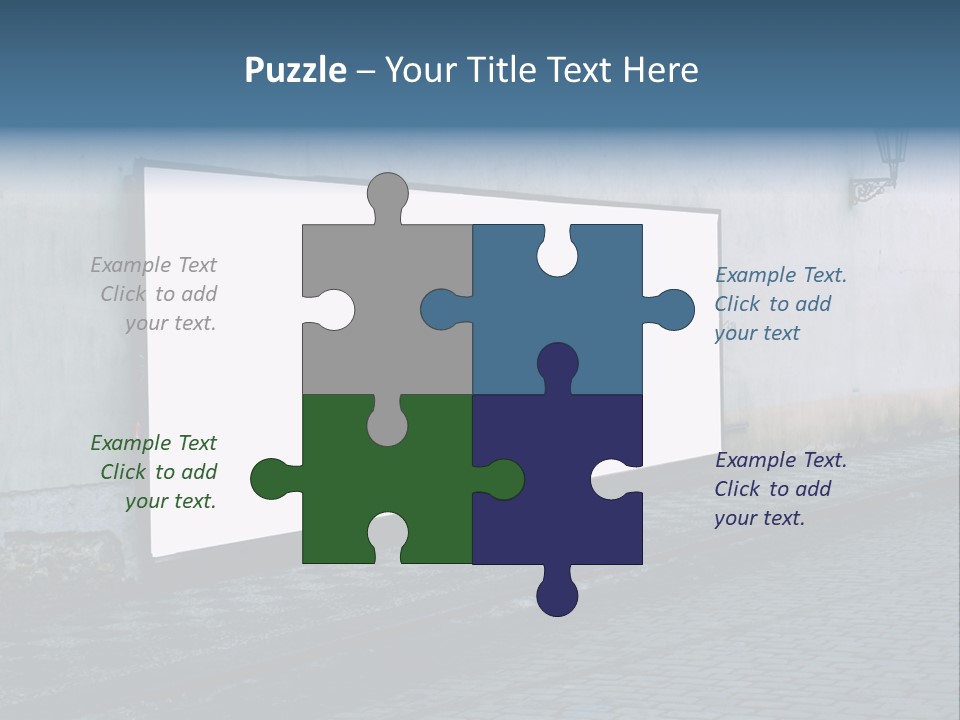 Commercial Background Empty PowerPoint Template