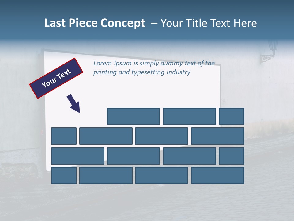 Commercial Background Empty PowerPoint Template