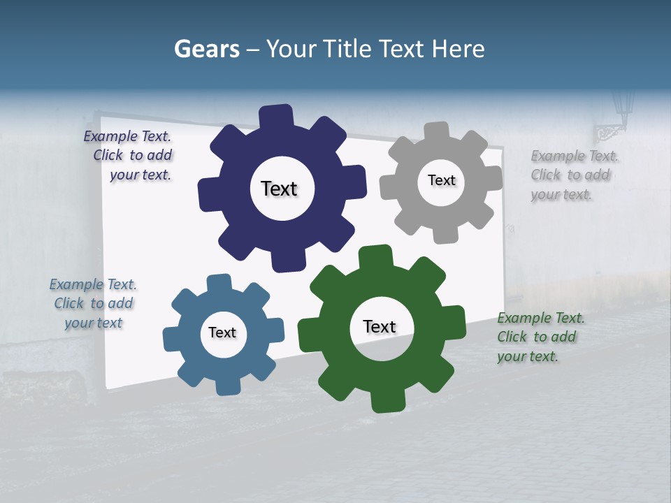 Commercial Background Empty PowerPoint Template